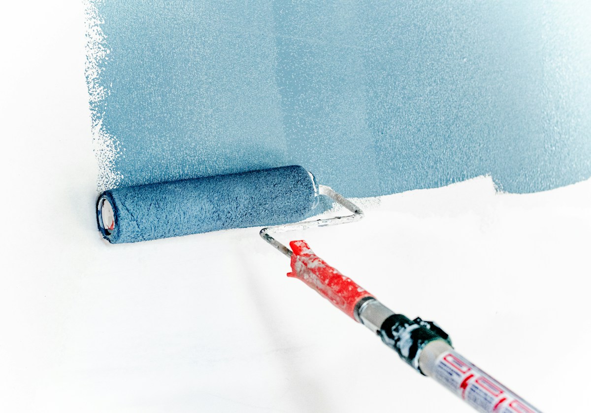 Freshly painted Atlanta interior with with textured painting